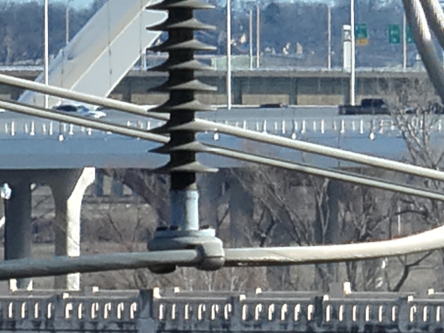 Close-range inspection of power line insulator and hardware